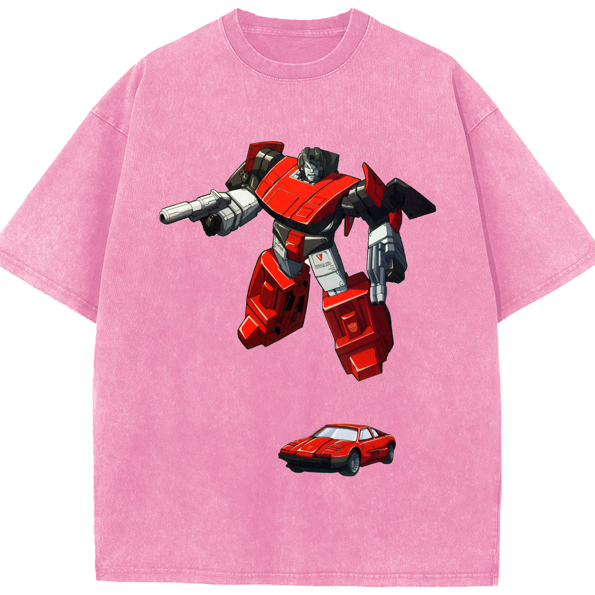 （画像用）  綿100% ヴィンテージ風 半袖Tシャツ（フロントプリント）